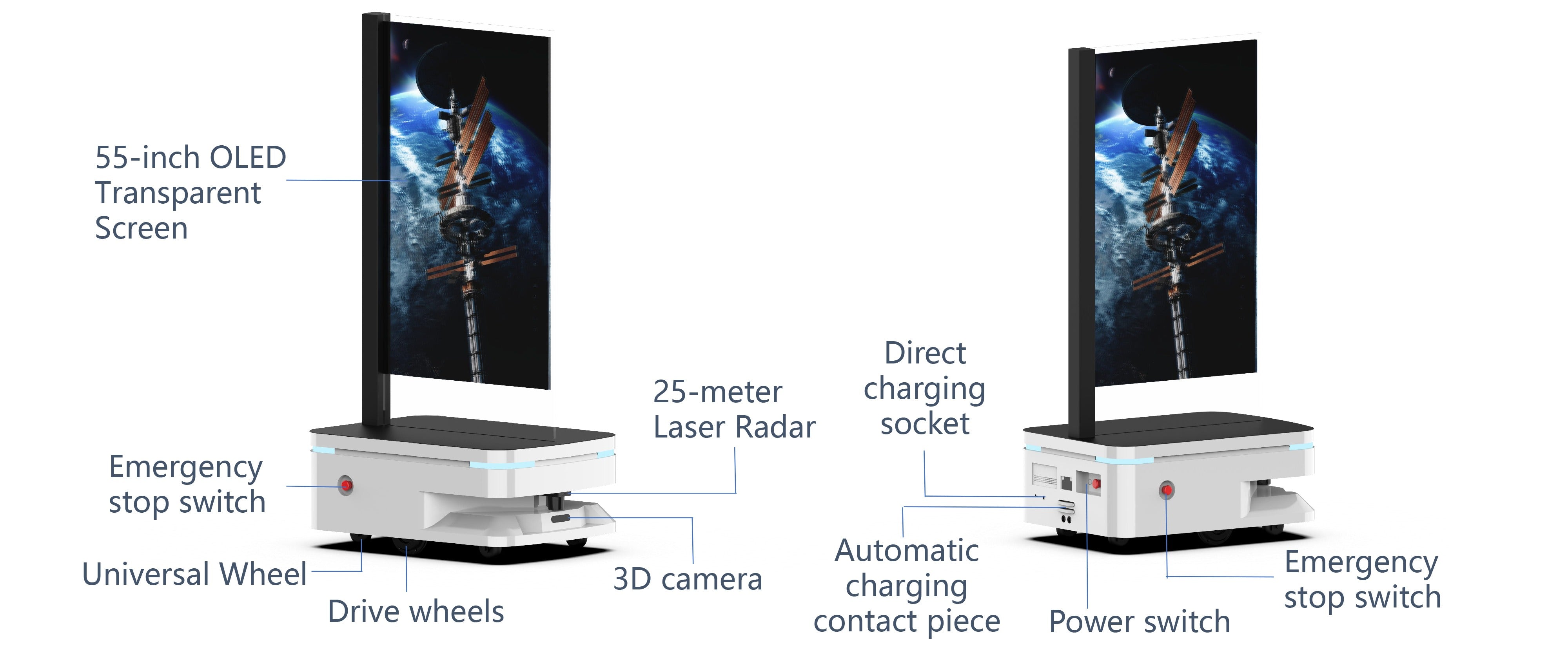 ATEAGO ROBOTIKS A1 ROS AI Advertising Robot