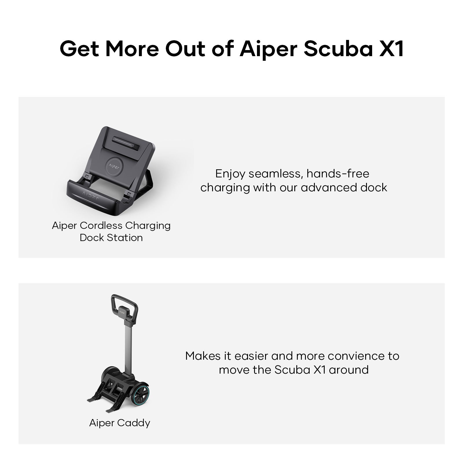 Aiper Scuba X1 Cordless Pool Cleaning Robot – 6600 GPH Suction with WavePath™ 3.0 Navigation for Pools up to 300㎡