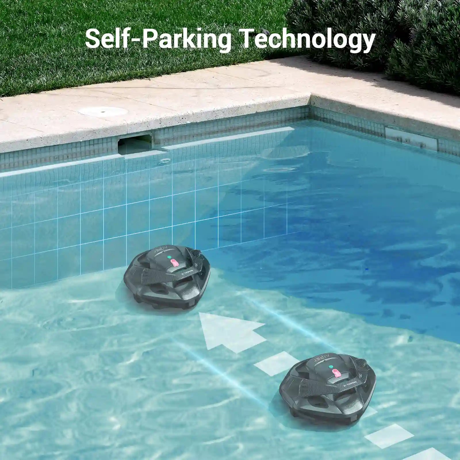 Aiper Seagull SE Smart Cordless Pool Cleaning Robot – 40ft Flat Pool Cleaner with 90-Minute Runtime