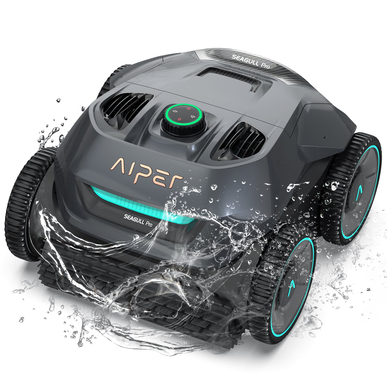 Aiper Seagull Pro Cordless Pool Cleaning Robot – In-Ground Pools up to 3,200 sq.ft with Quad-Motor and Wall Climbing