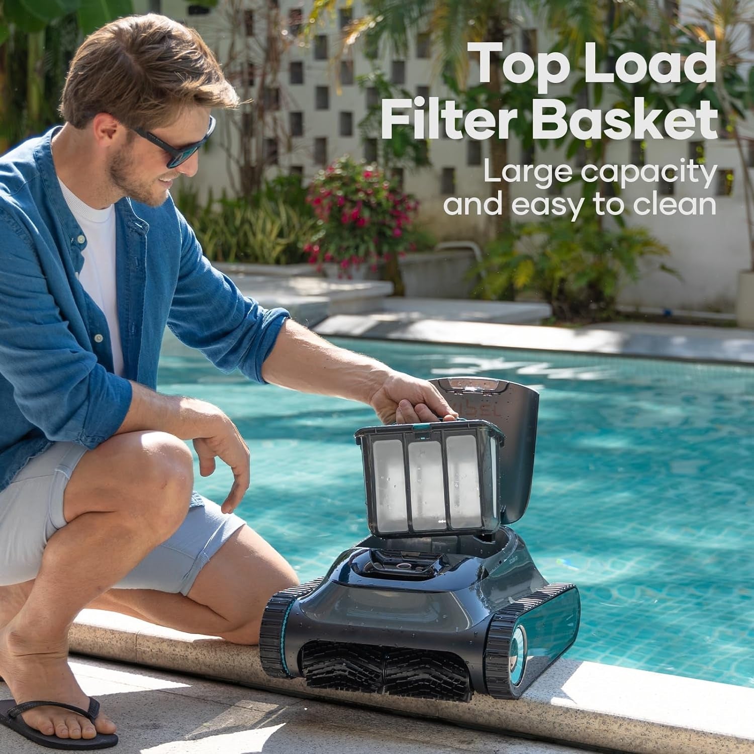 Aiper Scuba S1 Cordless Pool Cleaning Robot – Up to 1,600 sq.ft Coverage with WavePath™ 2.0 Navigation