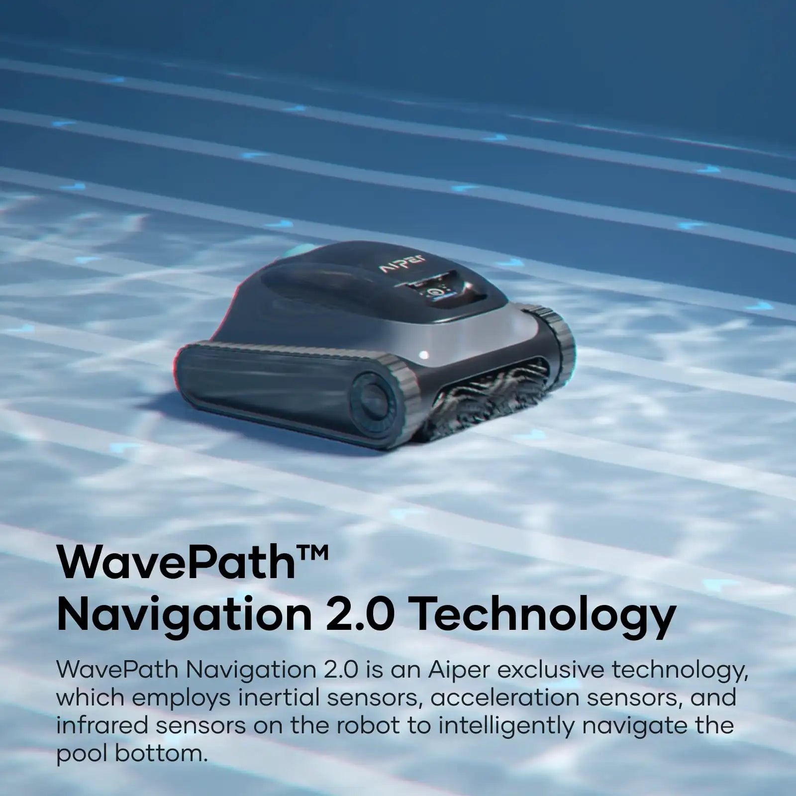 Aiper Scuba S1 Cordless Pool Cleaning Robot – Up to 1,600 sq.ft Coverage with WavePath™ 2.0 Navigation