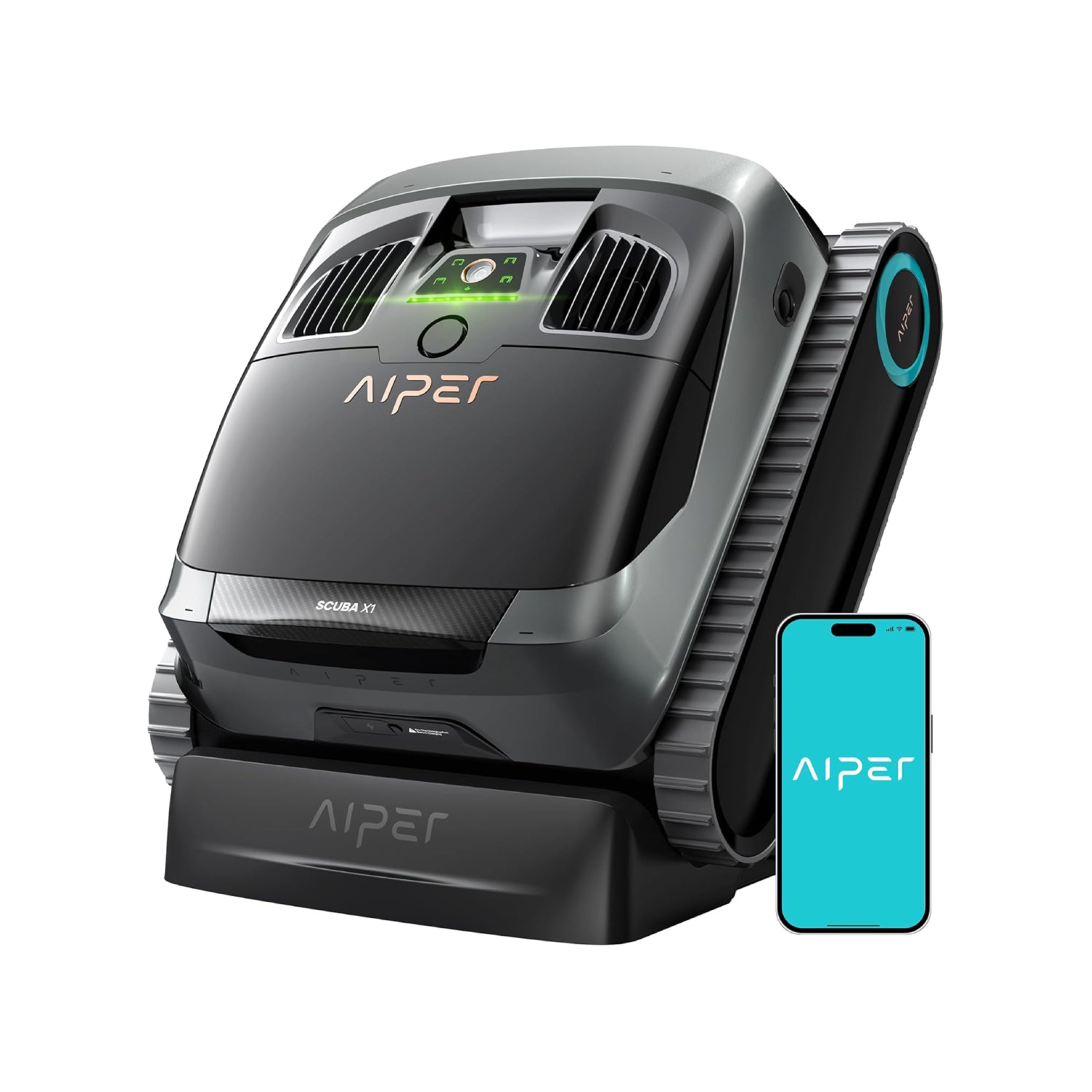 Aiper Scuba X1 Cordless Pool Cleaning Robot – 6600 GPH Suction with WavePath™ 3.0 Navigation for Pools up to 300㎡