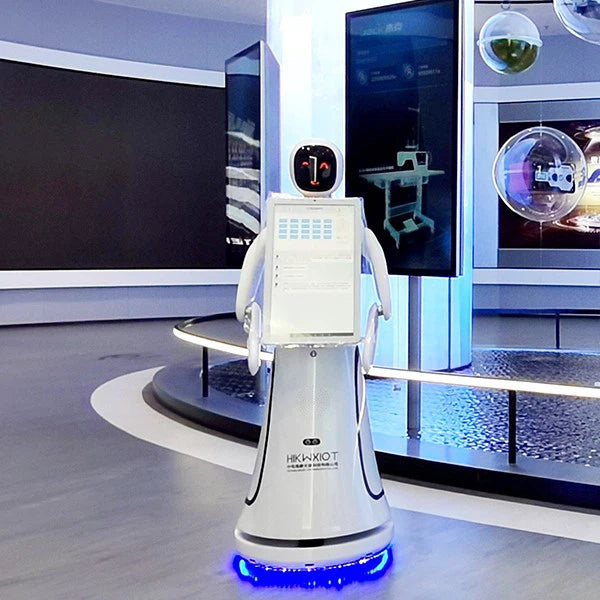 Alpha Robotics Airport Guiding Robot Amy – Multilingual AI Travel Assistant with 21.5-inch Touchscreen
