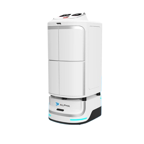 Alpha Robotics Speedy Hotel Delivery Robot – Autonomous Room Service Assistant