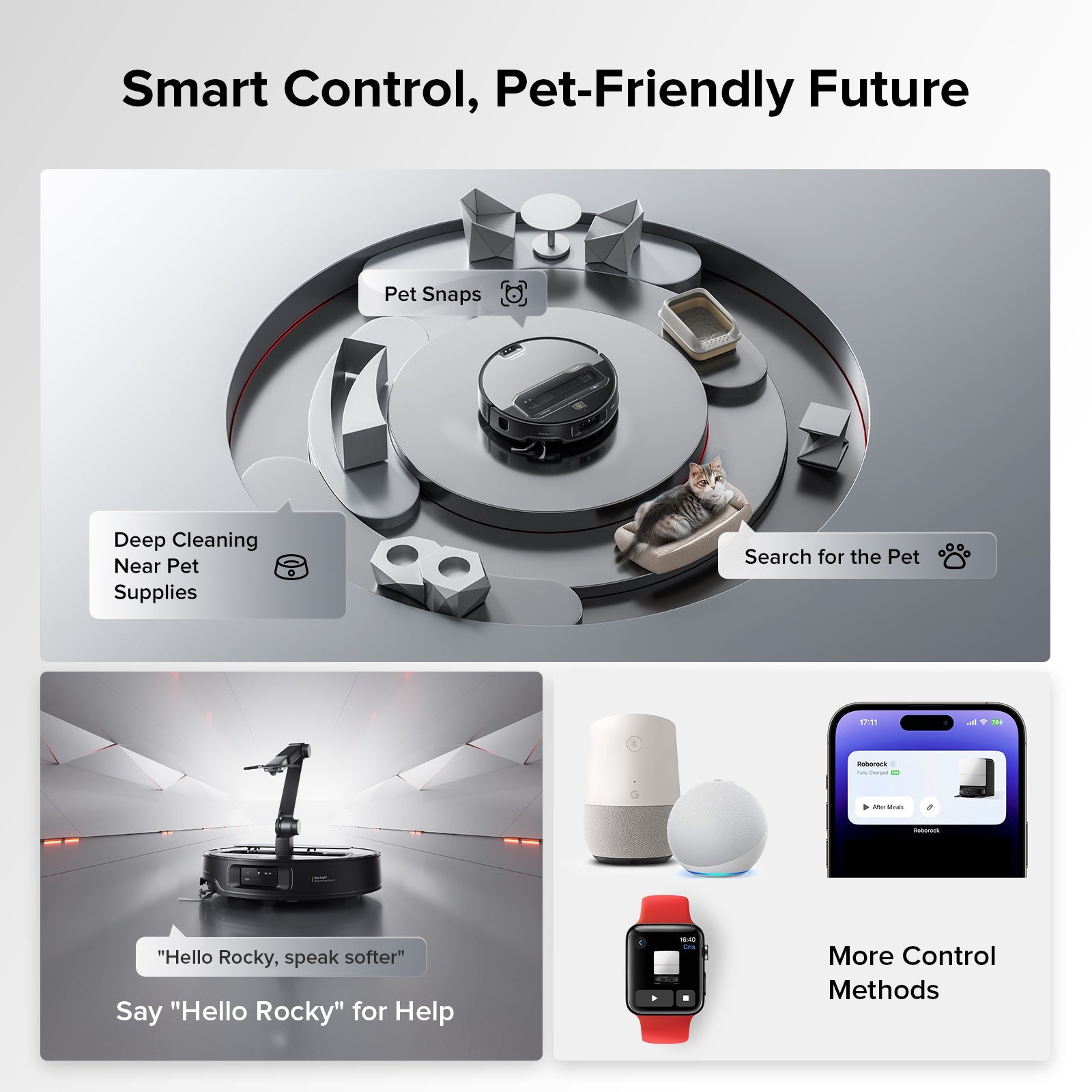 Roborock Saros Z70 Robot Vacuum with OmniGrip™ Mechanical Arm