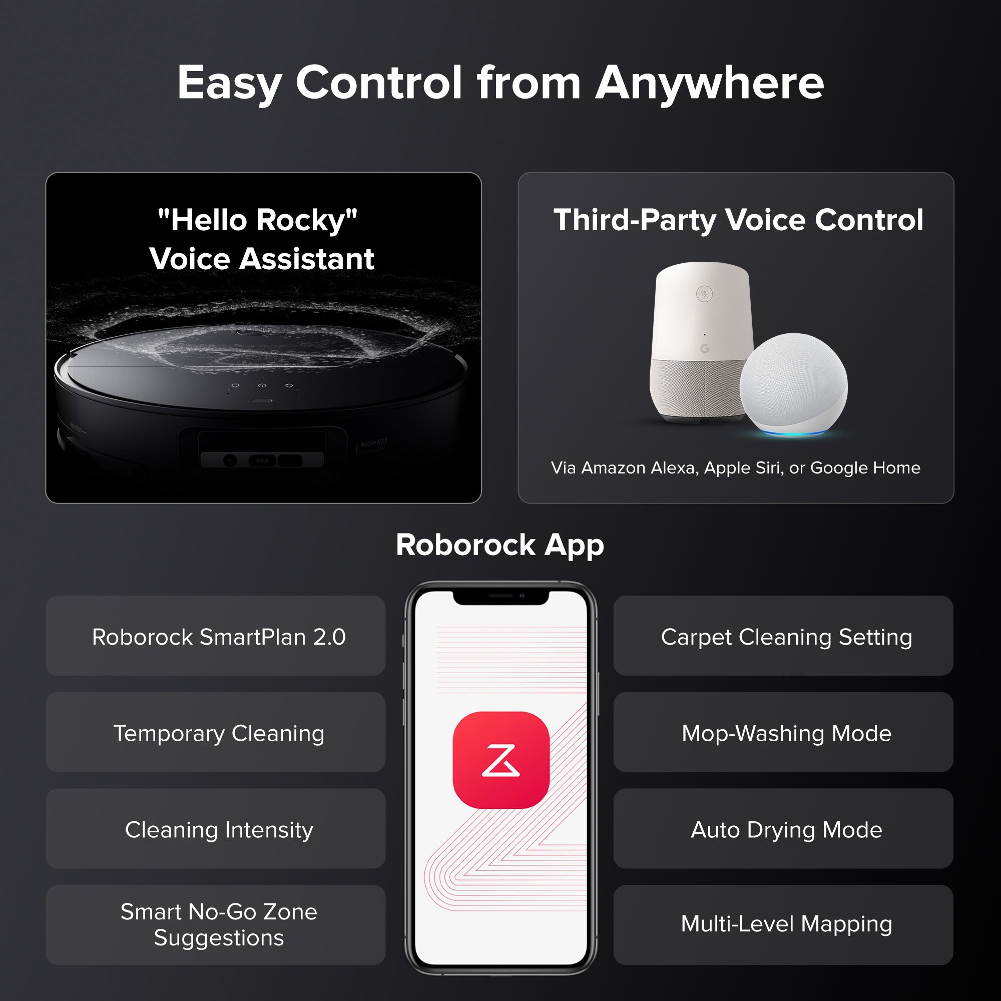 Roborock Saros 10 Robot Vacuum with Refill & Drainage System