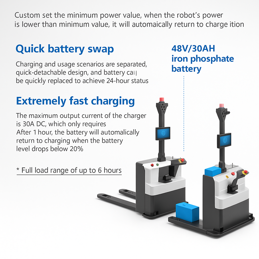 ATEAGO L0 Autonomous Forklift – 1.5 Ton Capacity with Fast Charging for Smart Warehouses