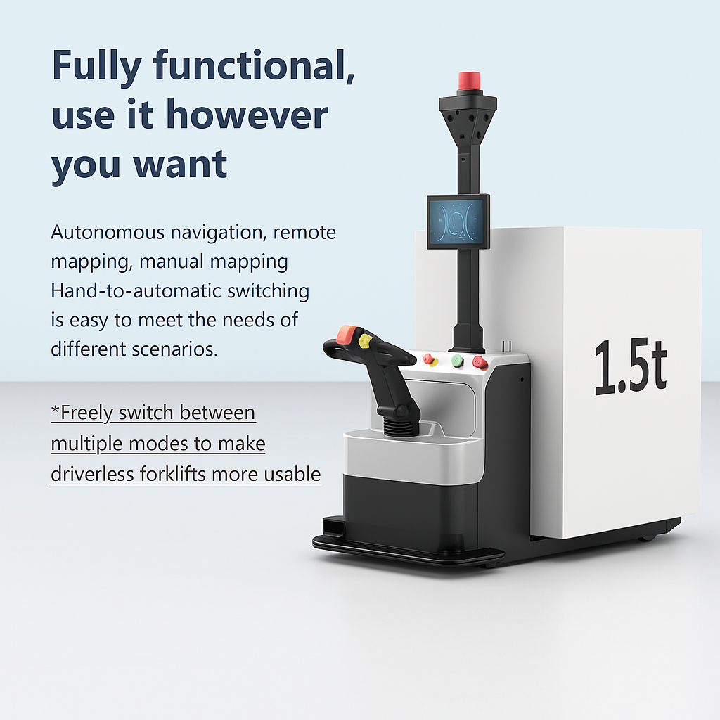 ATEAGO L0 Autonomous Forklift – 1.5 Ton Capacity with Fast Charging for Smart Warehouses