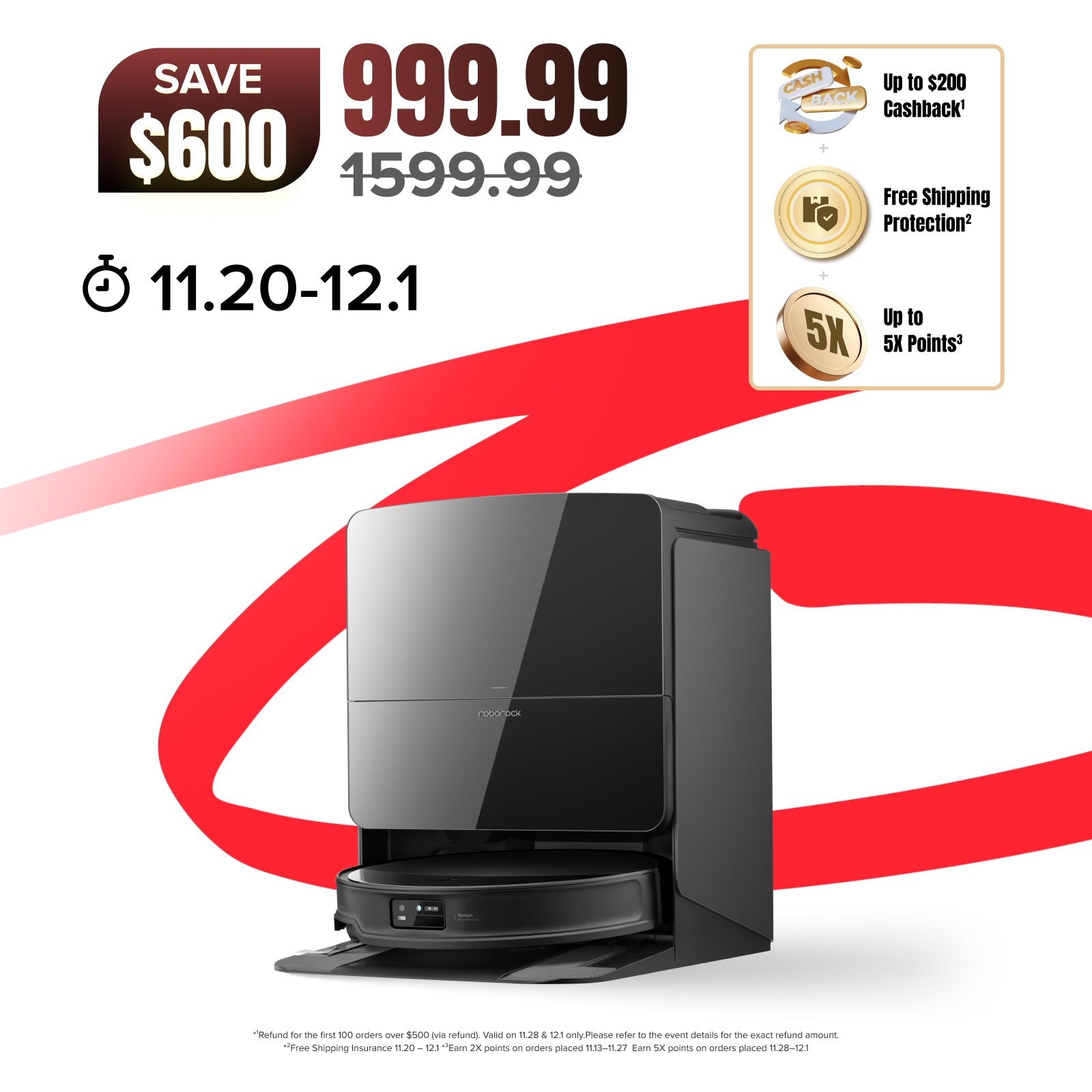 Roborock Saros 10R Robot Vacuum with Multifunctional Dock 4.0