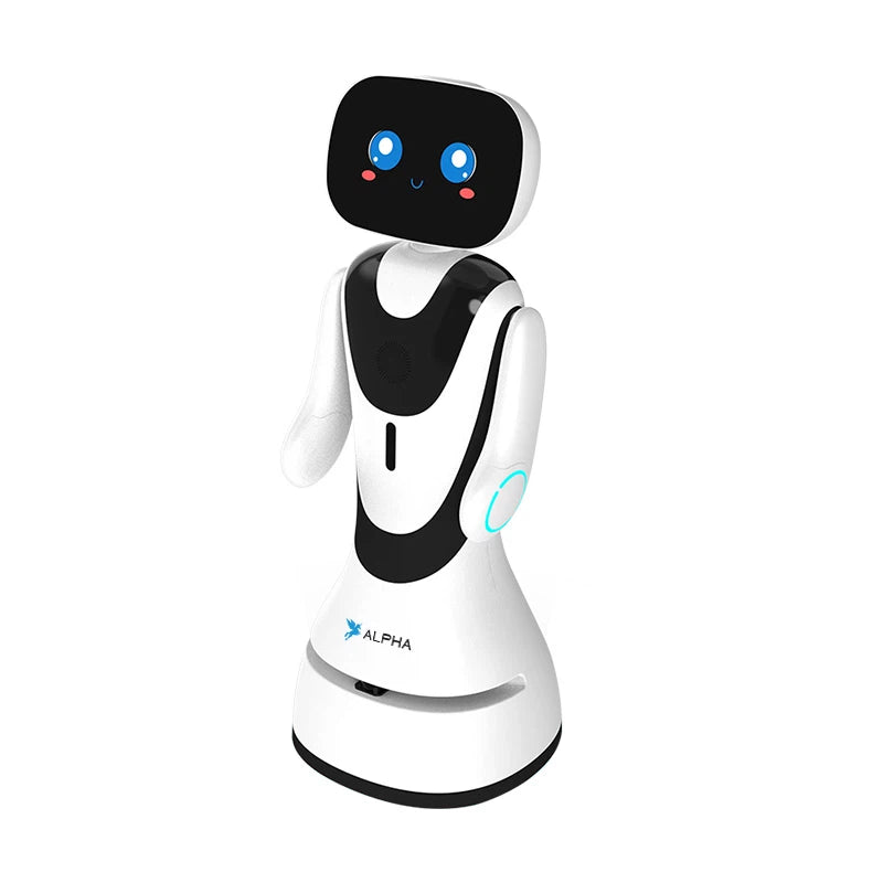 Alpha Robotics Hotel Reception Robot Timo – 13.3-inch Touchscreen Multilingual Hospitality Assistant