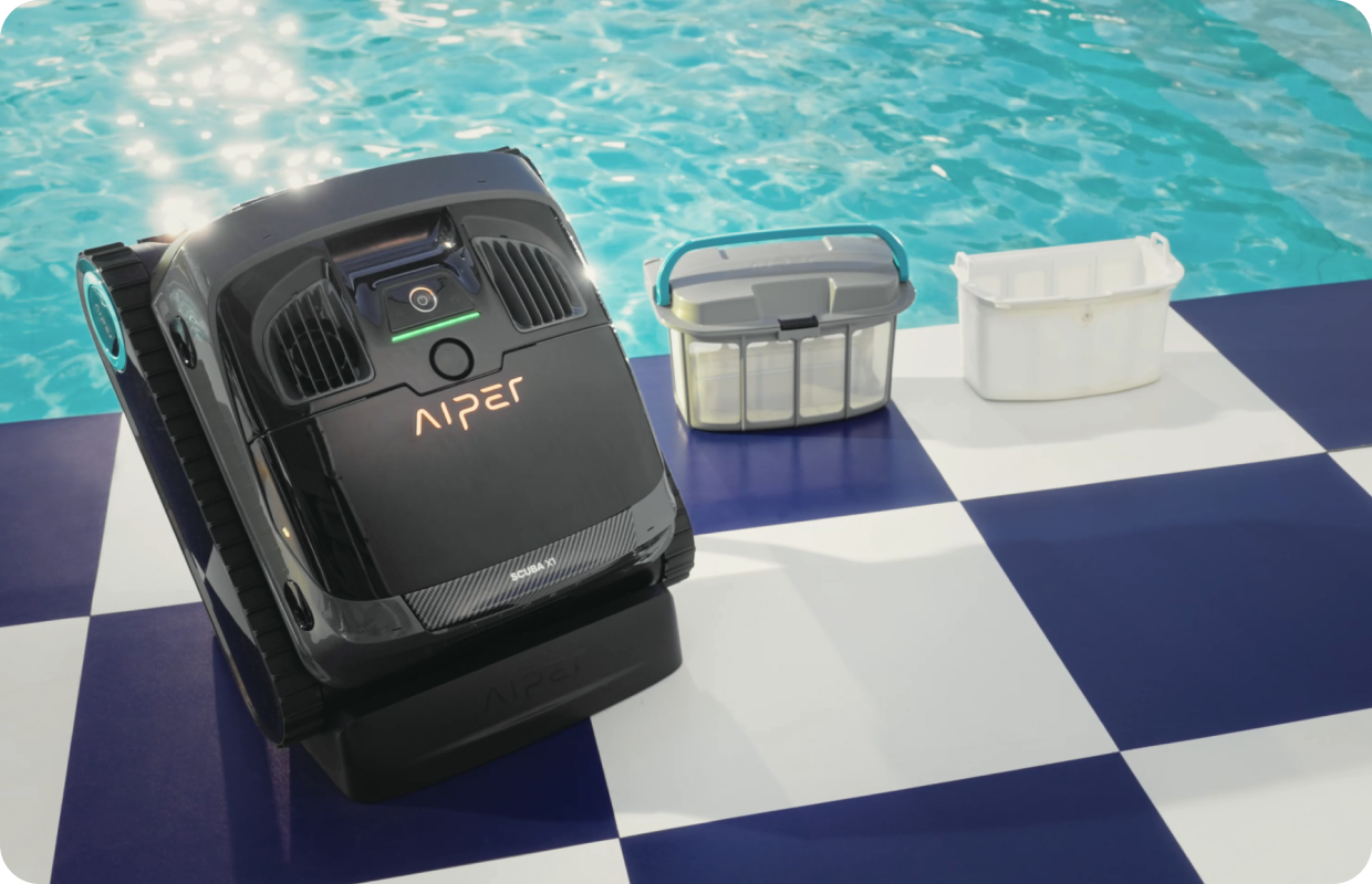 Aiper Scuba X1 Cordless Pool Cleaning Robot – 6600 GPH Suction with WavePath™ 3.0 Navigation for Pools up to 300㎡
