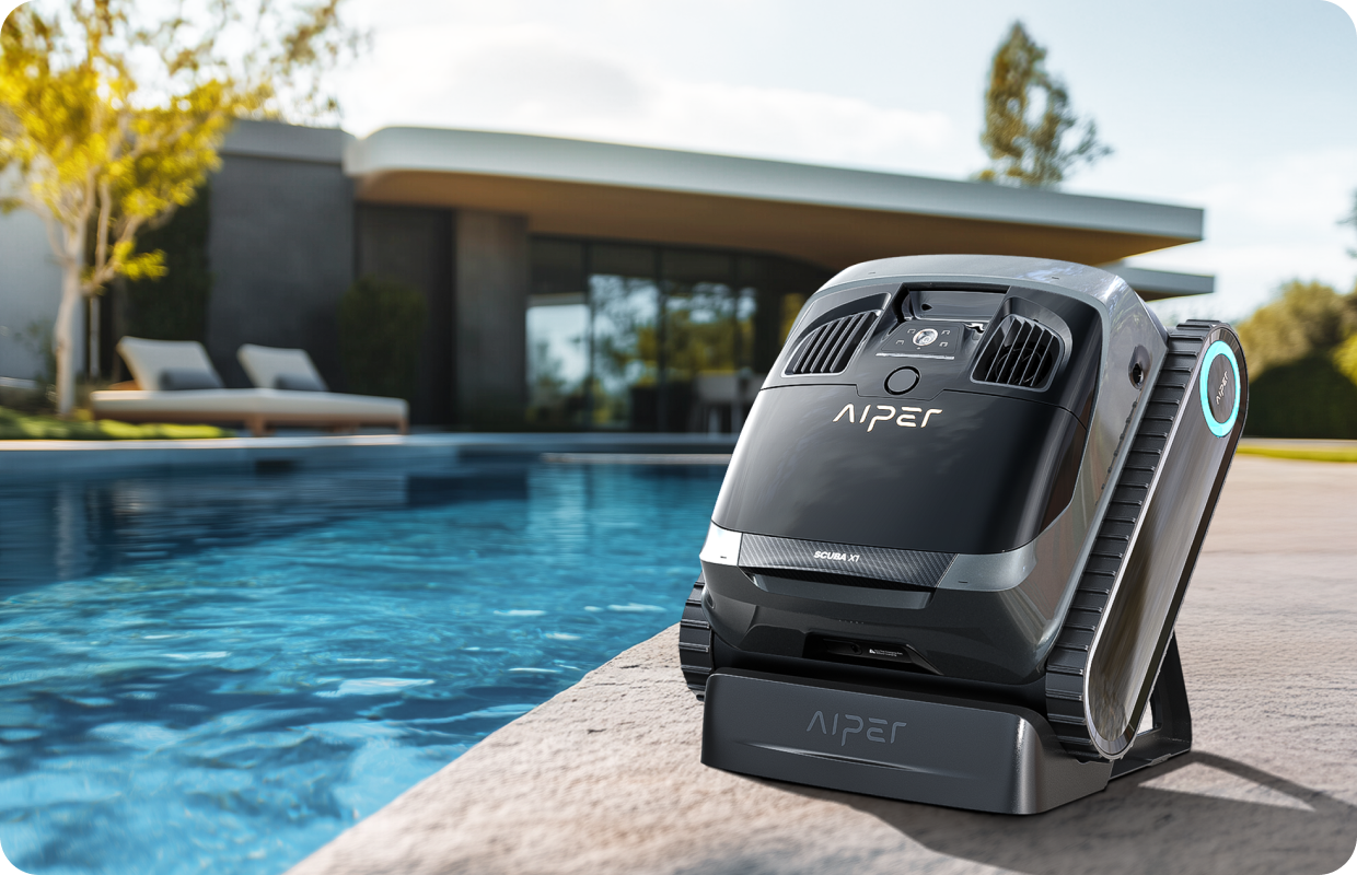 Aiper Scuba X1 Cordless Pool Cleaning Robot – 6600 GPH Suction with WavePath™ 3.0 Navigation for Pools up to 300㎡
