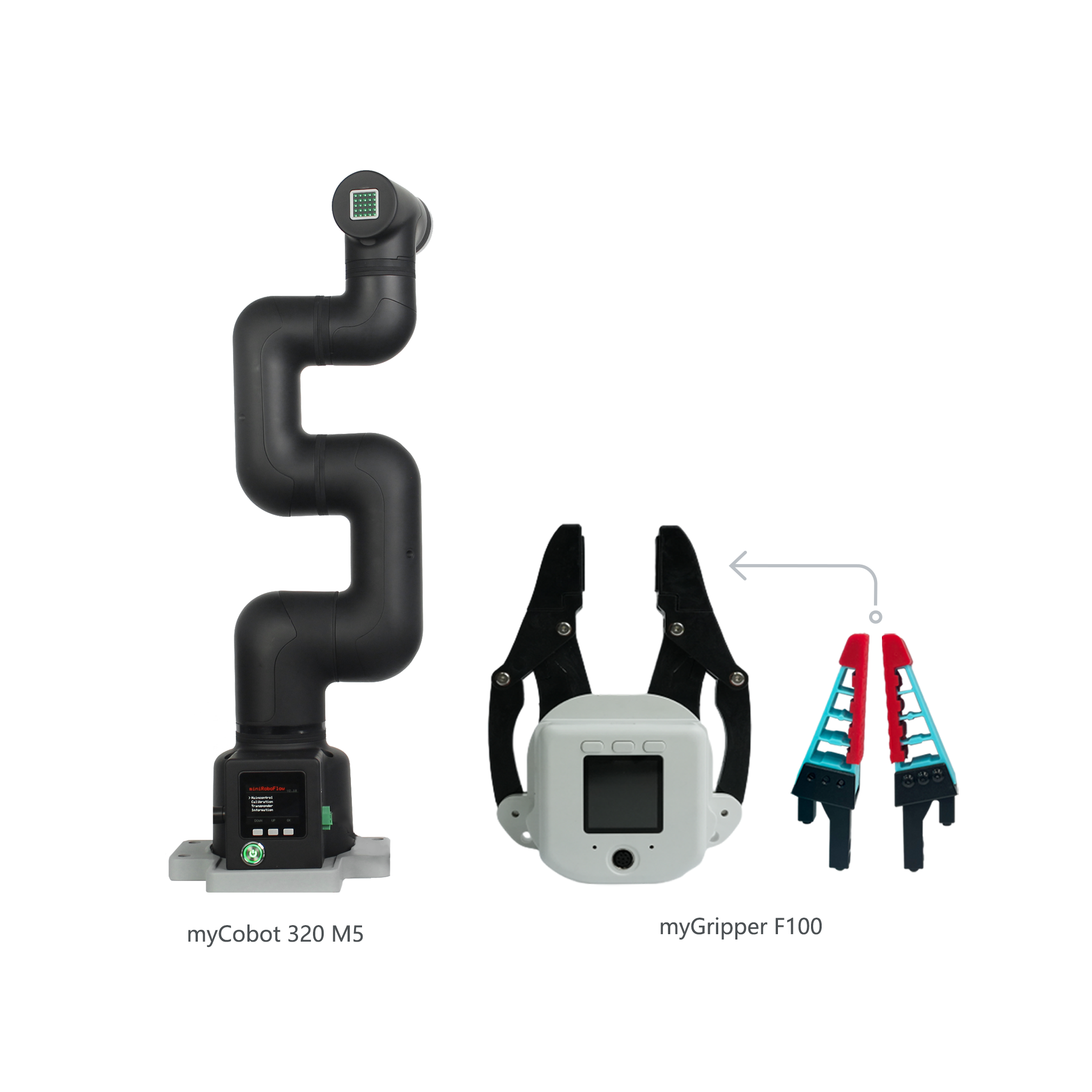 Elephant Robotics myCobot 320 M5 2022- 1kg Payload 6 DOF Collaborative Robotic Arm (with Flat Base)