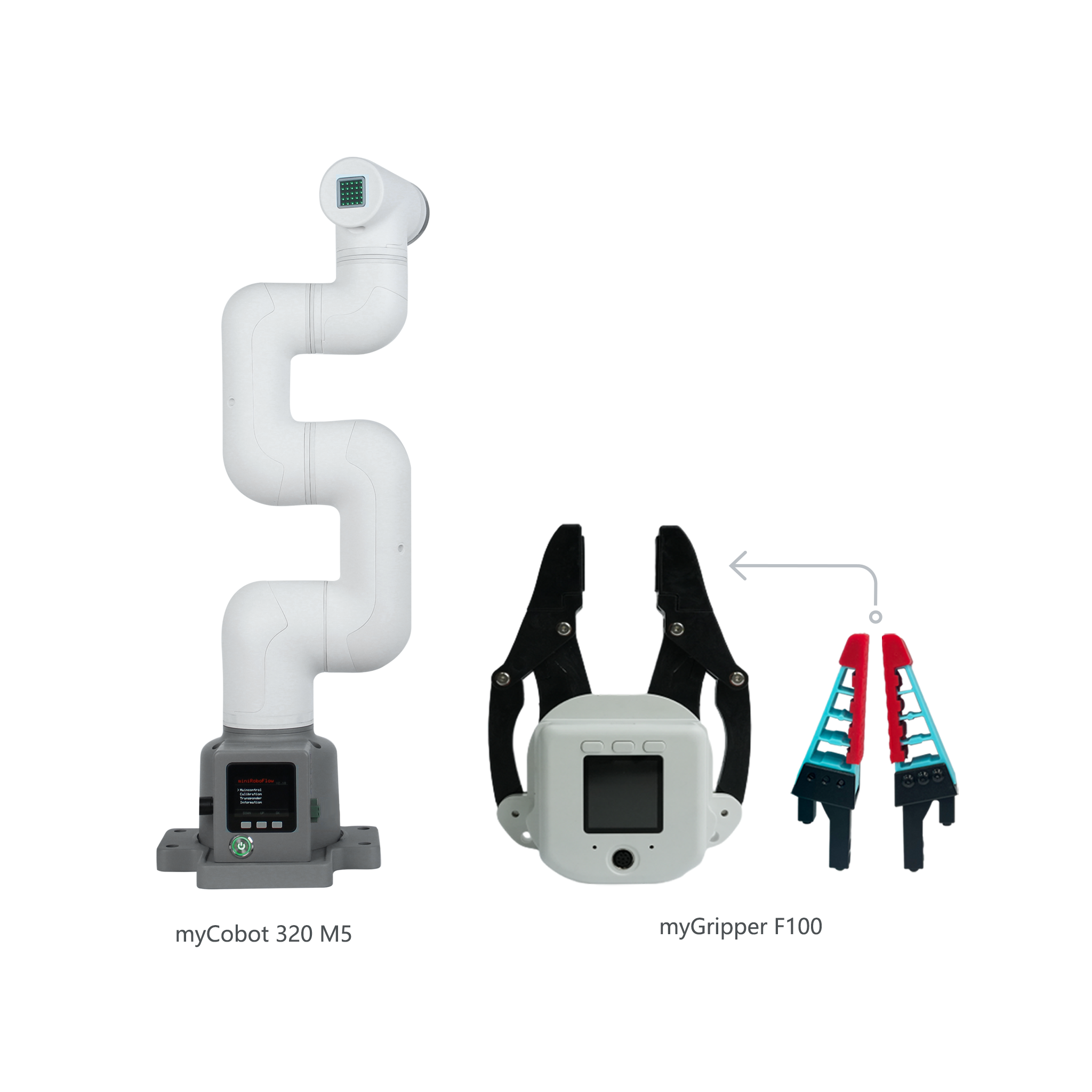 Elephant Robotics myCobot 320 M5 2022- 1kg Payload 6 DOF Collaborative Robotic Arm (with Flat Base)