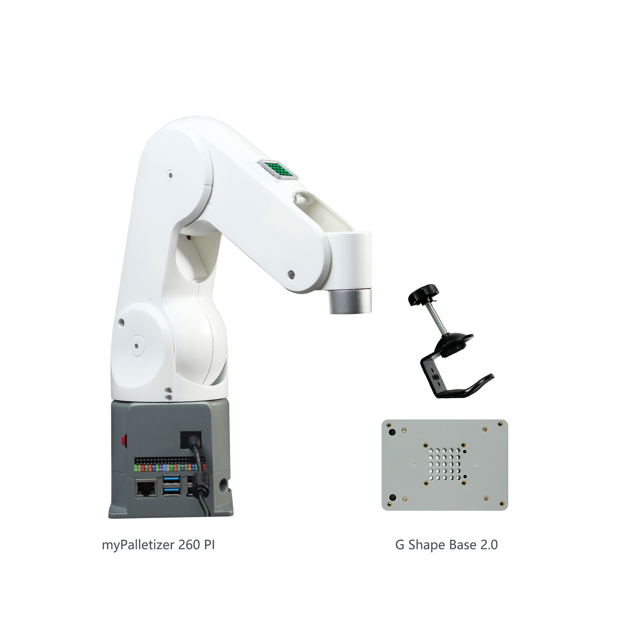 Elephant Robotics myPalletizer 260 Pi - The Most Compact 4-Axis Desktop Raspberry Pi Robotic Arm