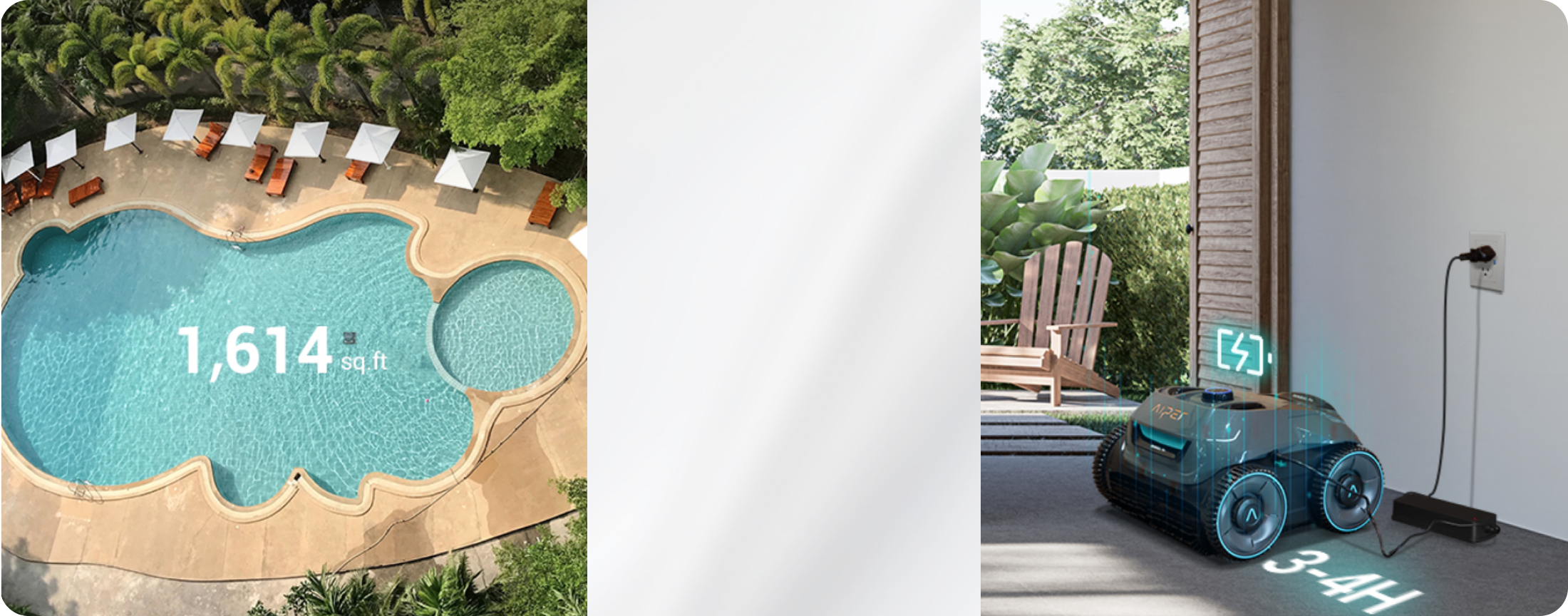 Aiper Seagull Pro Cordless Pool Cleaning Robot – In-Ground Pools up to 3,200 sq.ft with Quad-Motor and Wall Climbing