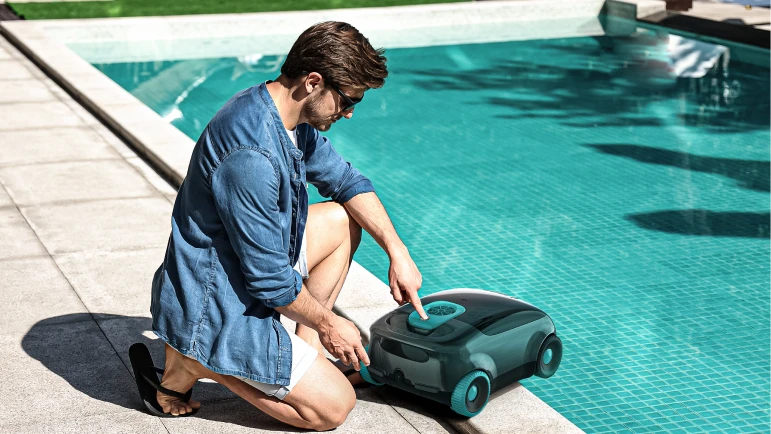Aiper Scuba E1 Cordless Pool Cleaning Robot – Above-Ground Pool Cleaner up to 1,100 sq.ft with 130-Minute Runtime