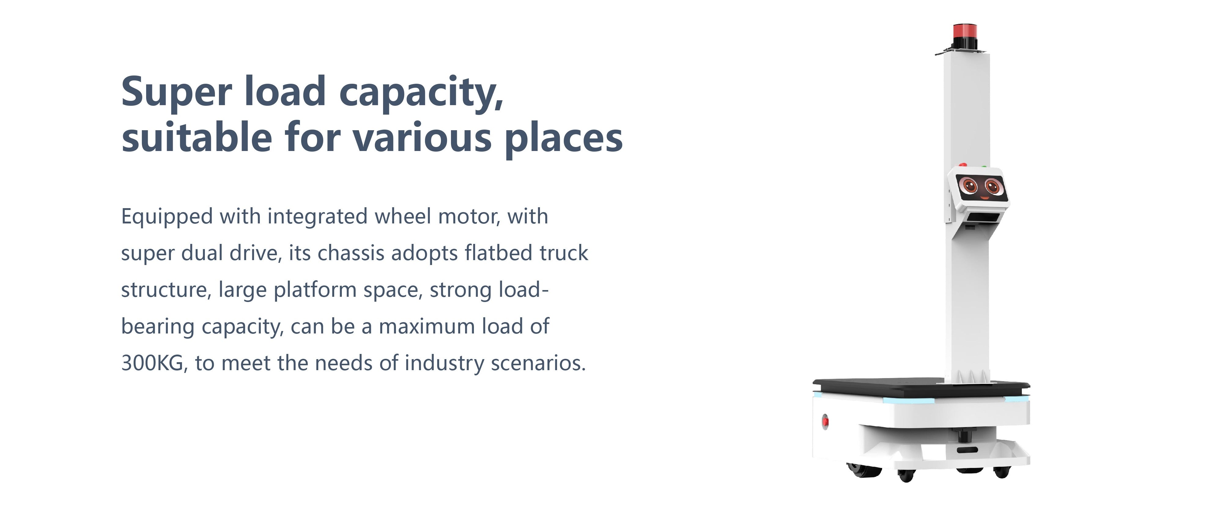 ATEAGO S6P Autonomous Logistics Delivery Robot – 300kg Payload Capacity for Industrial Material Handling