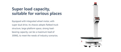 ATEAGO S6P Autonomous Logistics Delivery Robot – 300kg Payload Capacity for Industrial Material Handling