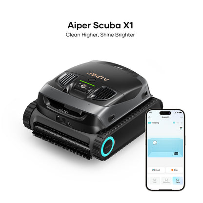 Aiper Scuba X1 Cordless Pool Cleaning Robot – 6600 GPH Suction with WavePath™ 3.0 Navigation for Pools up to 300㎡
