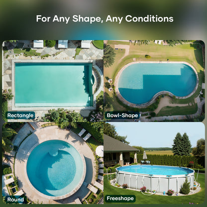Aiper Scuba X1 Cordless Pool Cleaning Robot – 6600 GPH Suction with WavePath™ 3.0 Navigation for Pools up to 300㎡