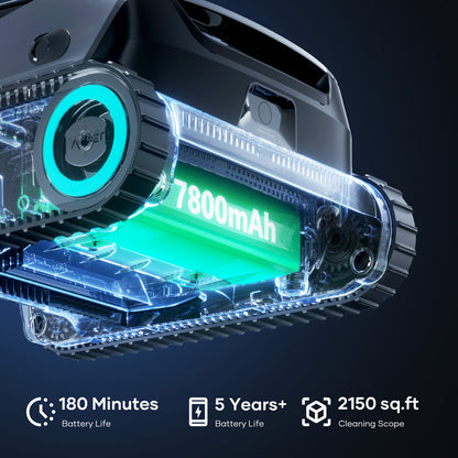 Aiper Scuba X1 Cordless Pool Cleaning Robot – 6600 GPH Suction with WavePath™ 3.0 Navigation for Pools up to 300㎡