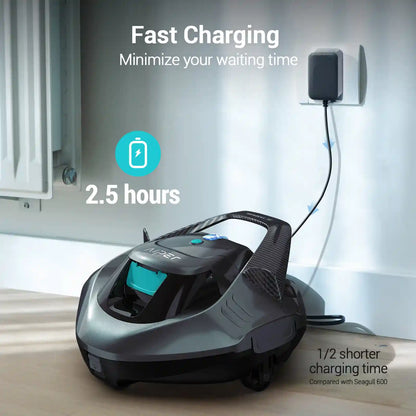 Aiper Seagull SE Smart Cordless Pool Cleaning Robot – 40ft Flat Pool Cleaner with 90-Minute Runtime