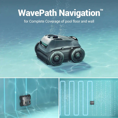 Aiper Seagull Pro Cordless Pool Cleaning Robot – In-Ground Pools up to 3,200 sq.ft with Quad-Motor and Wall Climbing