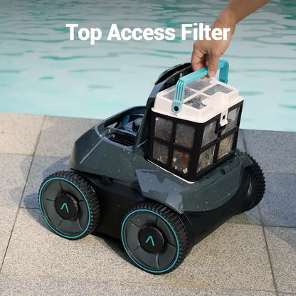 Aiper Seagull Pro Cordless Pool Cleaning Robot – In-Ground Pools up to 3,200 sq.ft with Quad-Motor and Wall Climbing