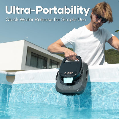 Aiper Scuba SE Cordless Robotic Pool Cleaner – Above-Ground Pool Cleaner up to 860 sq.ft with 90-Minute Runtime