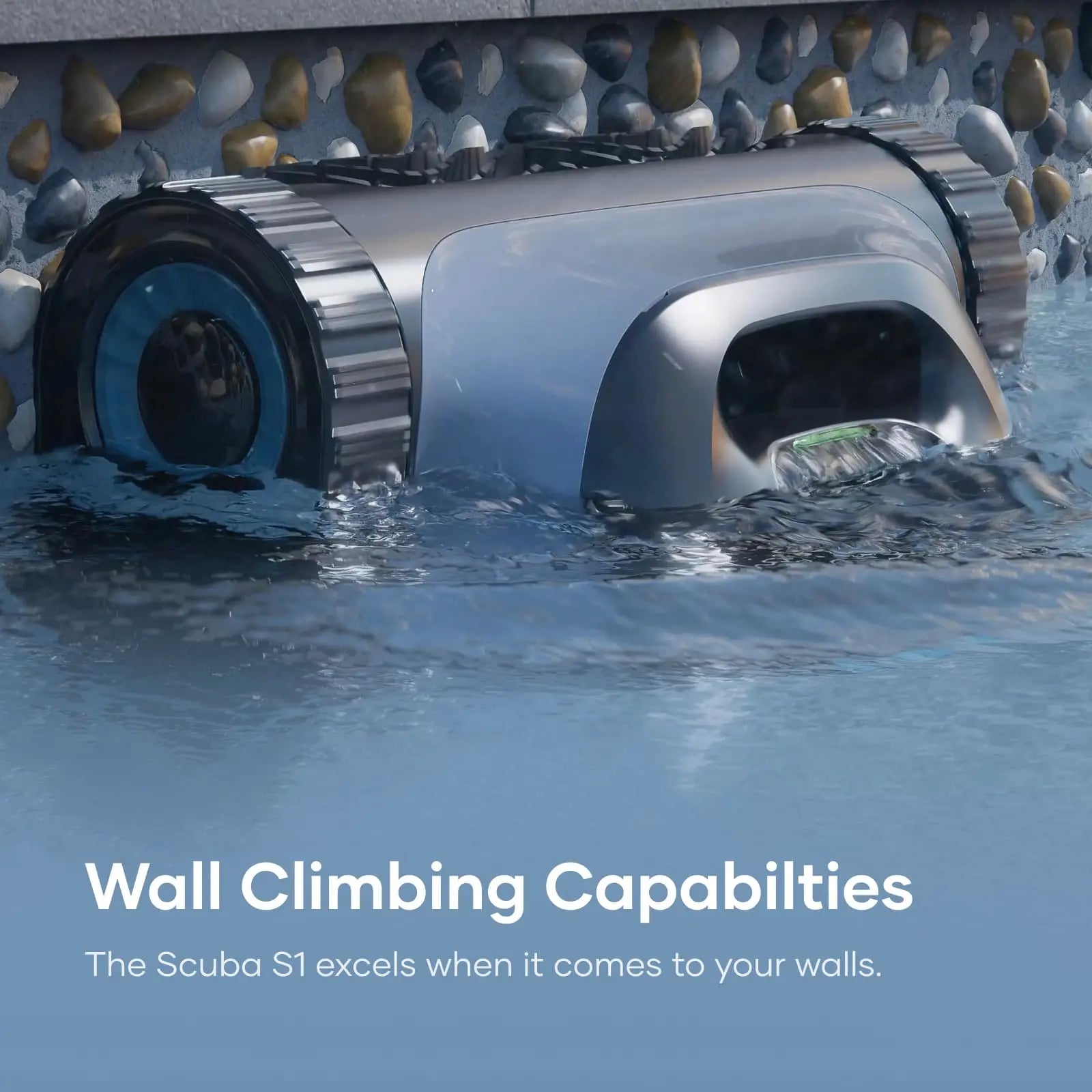 Aiper Scuba S1 Cordless Pool Cleaning Robot – Up to 1,600 sq.ft Coverage with WavePath™ 2.0 Navigation