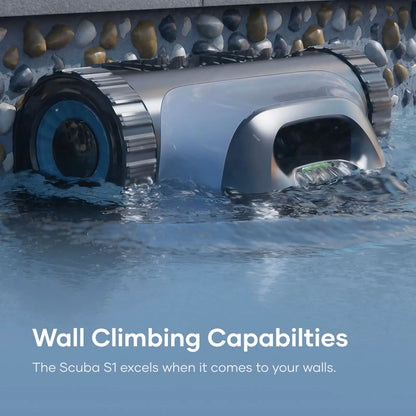 Aiper Scuba S1 Cordless Pool Cleaning Robot – Up to 1,600 sq.ft Coverage with WavePath™ 2.0 Navigation