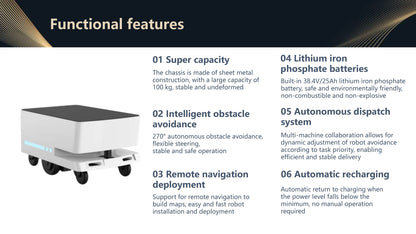 ATEAGO ROBOTIKS S8-150 Autonomous Delivery Robot – 150kg Payload for Industrial Logistics
