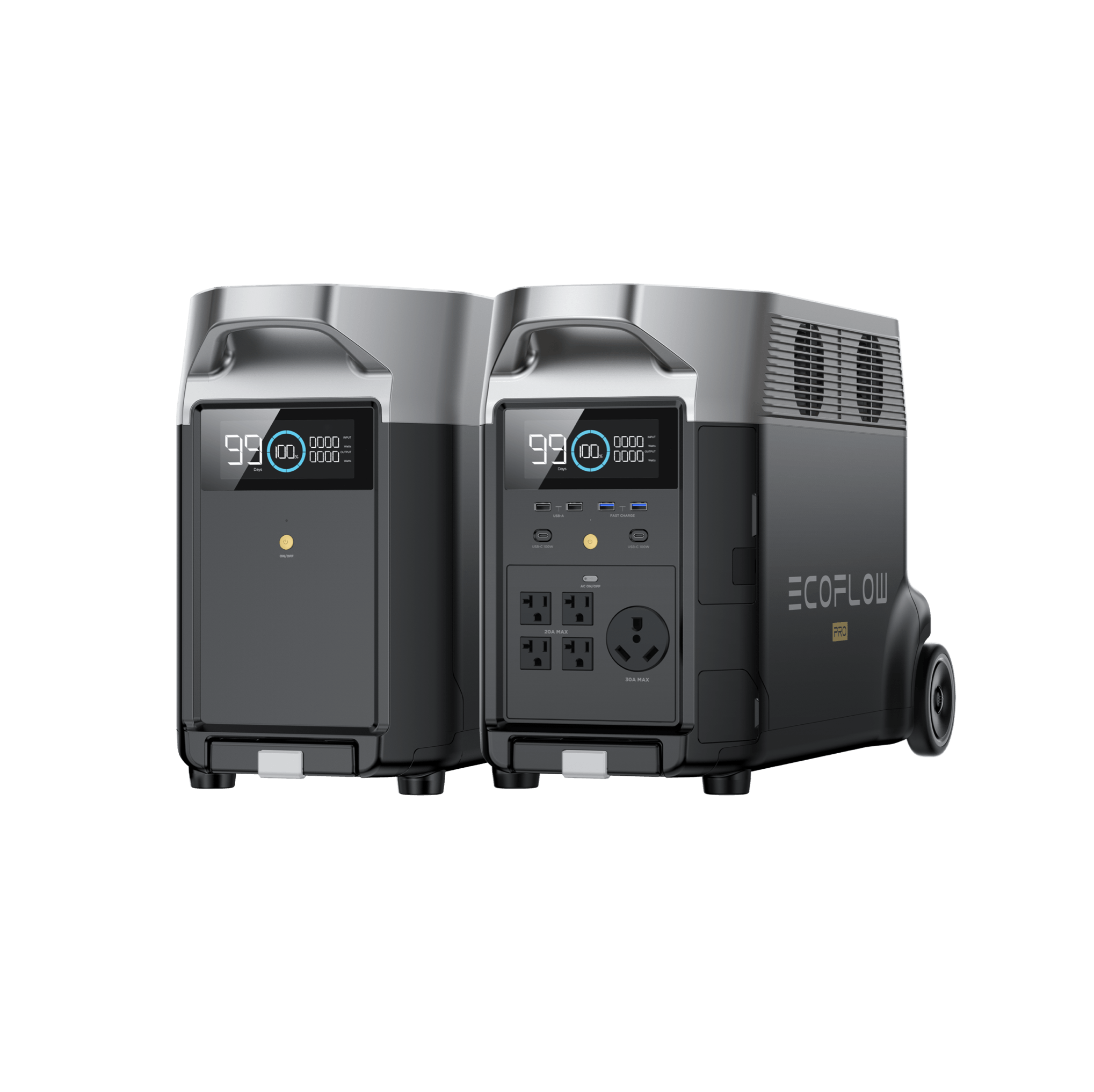 EcoFlow DELTA Pro + Smart Extra Battery + 800W Alternator Charger