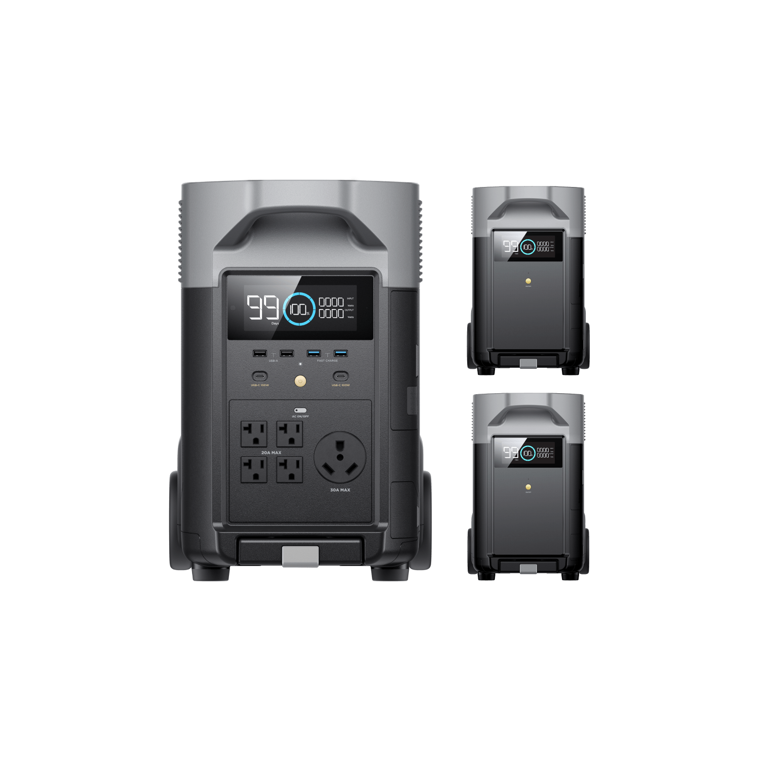 EcoFlow DELTA Pro + Smart Extra Battery + 800W Alternator Charger