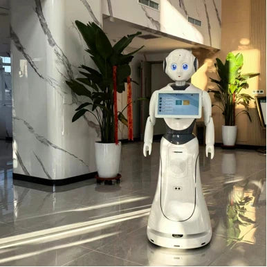 Alpha Robotics Reception Hall Robot Alice – AI-Powered Multilingual Assistant with Laser Navigation & 13.3" Touchscreen