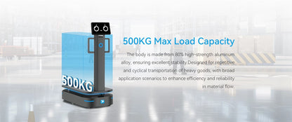 Alpha Robotics Oxbot F500 Autonomous Mobile Robot – 500kg Load Capacity with Laser Navigation
